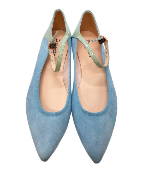 repetto（レペット）Repetto (レペット) ポインテッドシューズ ブルー サイズ:39の古着・服飾アイテム