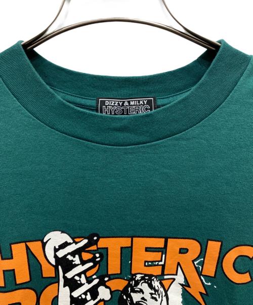 Hysteric Glamour（ヒステリックグラマー）Hysteric Glamour (ヒステリックグラマー) ROCK CITY Tシャツ グリーン サイズ:Mの古着・服飾アイテム