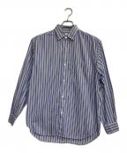 UNITED ARROWSユナイテッドアローズ）の古着「トーマスメイソン マルチストライプ レギュラーカラーシャツ」｜ブルー