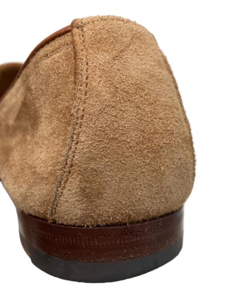 Santoni（サントーニ）Santoni (サントーニ) スウェードダブルモンクシューズ ブラウン サイズ:8 1/2 Fの古着・服飾アイテム