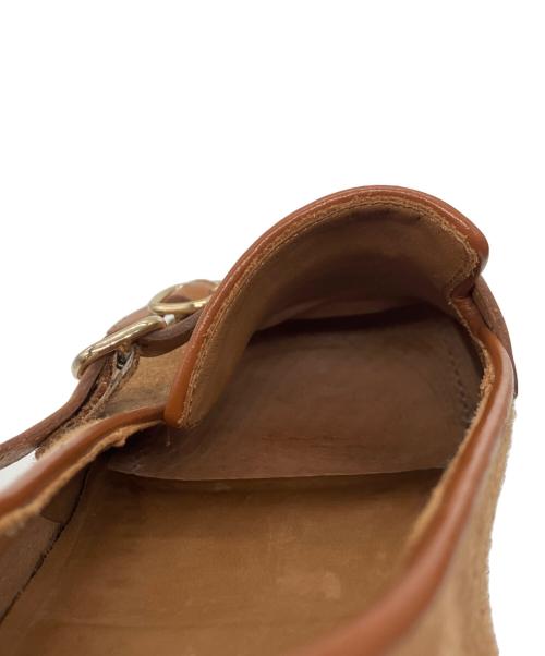 Santoni（サントーニ）Santoni (サントーニ) スウェードダブルモンクシューズ ブラウン サイズ:8 1/2 Fの古着・服飾アイテム