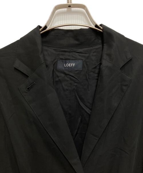 LOEFF（ロエフ）LOEFF (ロエフ) コットンボイル フレア ワンピース ブラック サイズ:1の古着・服飾アイテム