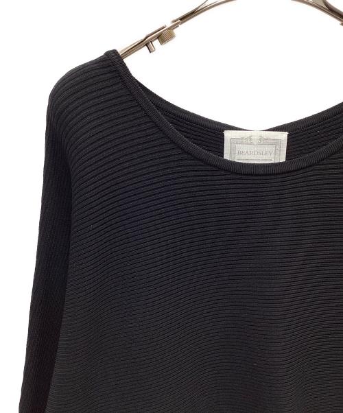 BEARDSLEY（ビアズリー）BEARDSLEY (ビアズリー) 後ろパールニット ブラック サイズ:FREEの古着・服飾アイテム