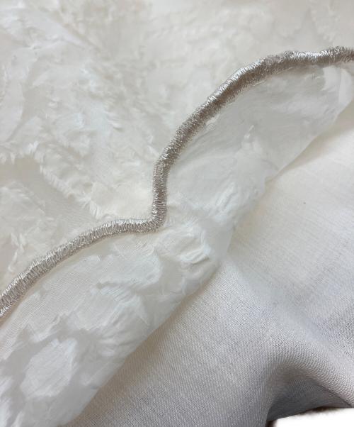 BEARDSLEY（ビアズリー）BEARDSLEY (ビアズリー) カットジャガードレイヤードブラウス アイボリー サイズ:freeの古着・服飾アイテム