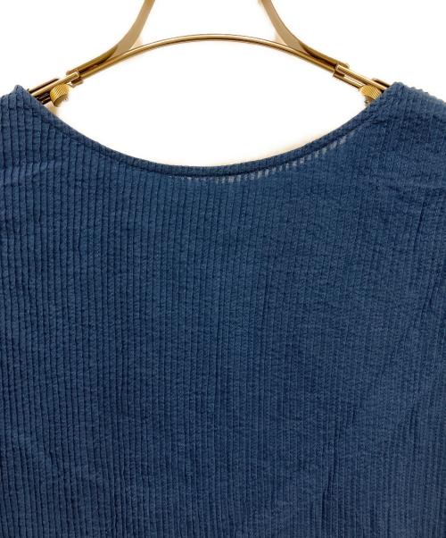 BEARDSLEY（ビアズリー）BEARDSLEY (ビアズリー) カディフルハンドピンタックシャツ ネイビー サイズ:Freeの古着・服飾アイテム