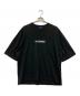COMME des GARCONS HOMME（コムデギャルソン オム）の古着「綿度詰天竺 製品プリント Tシャツ」｜ブラック
