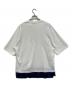 COMME des GARCONS HOMME (コムデギャルソン オム) 綿度詰天竺胸ポケットTシャツ ホワイト×ブルー サイズ:S：8000円