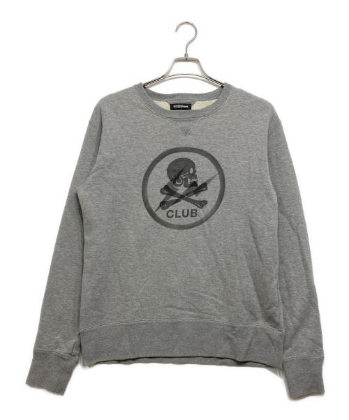 NEIGHBORHOOD（ネイバーフッド）NEIGHBORHOOD (ネイバーフッド) FRAGMENT DESIGN (フラグメントデザイン) NHFR. CLUB / C-CREW. LS グレー サイズ:Lの古着・服飾アイテム