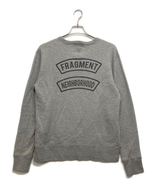NEIGHBORHOOD（ネイバーフッド）NEIGHBORHOOD (ネイバーフッド) FRAGMENT DESIGN (フラグメントデザイン) NHFR. CLUB / C-CREW. LS グレー サイズ:Lの古着・服飾アイテム