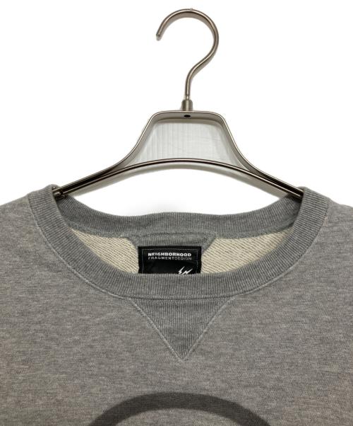 NEIGHBORHOOD（ネイバーフッド）NEIGHBORHOOD (ネイバーフッド) FRAGMENT DESIGN (フラグメントデザイン) NHFR. CLUB / C-CREW. LS グレー サイズ:Lの古着・服飾アイテム