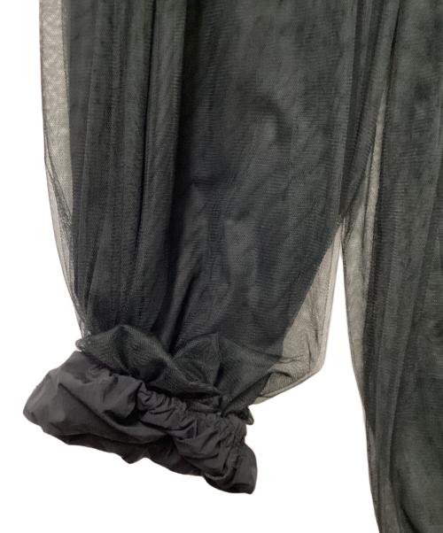 la belle etude（ラベルエチュード）la belle Etude (ラベルエチュード) ギャザーチュールバルーンパンツ ブラックの古着・服飾アイテム