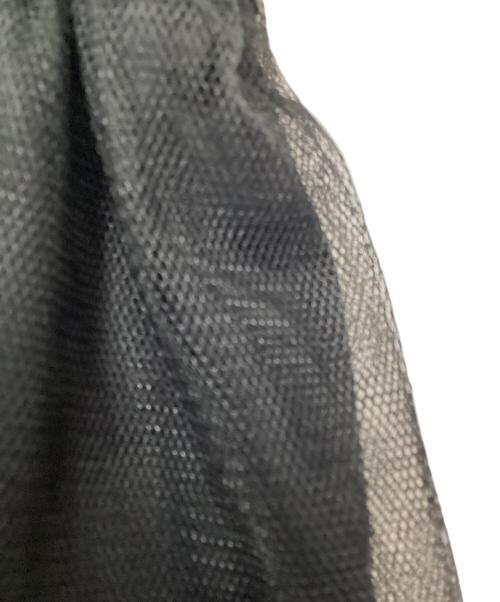 la belle etude（ラベルエチュード）la belle Etude (ラベルエチュード) ギャザーチュールバルーンパンツ ブラックの古着・服飾アイテム