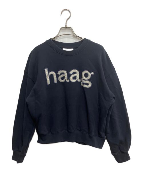 HAAG（ハーグ）HAAG (ハーグ) a birthday sweatshirt ネイビー サイズ:FREEの古着・服飾アイテム