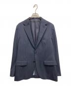 green label relaxingグリーンレーベルリラクシング）の古着「シャンブレー 2B スリム ジャケット」｜ネイビー