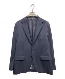 green label relaxing（グリーンレーベルリラクシング）の古着「シャンブレー 2B スリム ジャケット」｜ネイビー