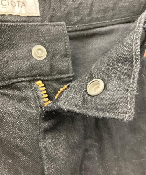 CIOTA（シオタ）CIOTA (シオタ) デニムペインターパンツ ブラック サイズ:4の古着・服飾アイテム
