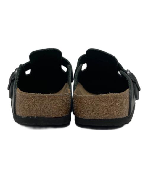 BIRKENSTOCK（ビルケンシュトック）BIRKENSTOCK (ビルケンシュトック) レザーサボサンダル ブラック サイズ:39の古着・服飾アイテム