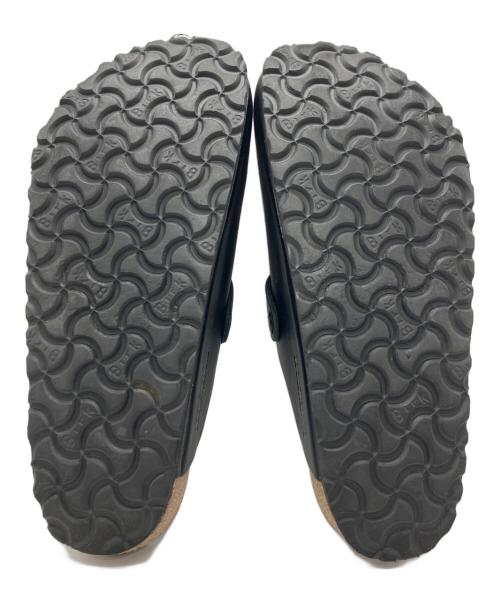 BIRKENSTOCK（ビルケンシュトック）BIRKENSTOCK (ビルケンシュトック) レザーサボサンダル ブラック サイズ:39の古着・服飾アイテム