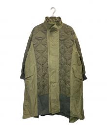 etsinta ciaopanic typy（エシンタチャオパニックティピー）の古着「切替マキシミリタリーコート」｜グリーン