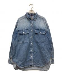 RIVE DROITE（リヴドロワ）の古着「ビッグデニムシャツ」｜ブルー