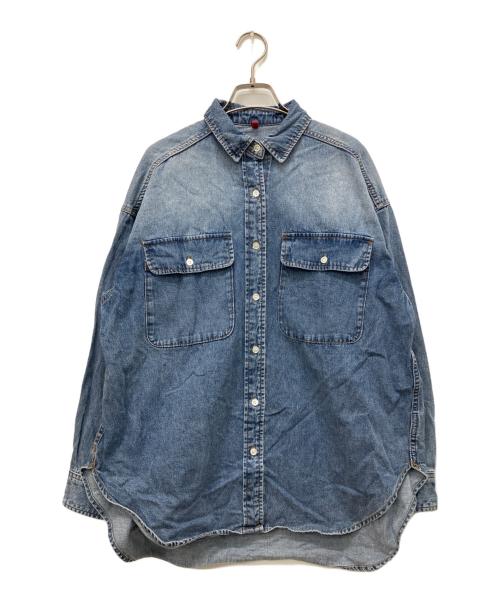 RIVE DROITE（リヴドロワ）RIVE DROITE (リヴドロワ) ビッグデニムシャツ ブルー サイズ:Freeの古着・服飾アイテム
