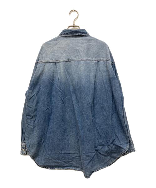 RIVE DROITE（リヴドロワ）RIVE DROITE (リヴドロワ) ビッグデニムシャツ ブルー サイズ:Freeの古着・服飾アイテム