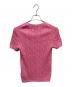 POLO RALPH LAUREN (ポロ・ラルフローレン) ケーブルショートスリーブニット ピンク サイズ:S：7000円