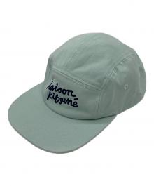 maison kitsune（メゾンキツネ）の古着「キャップ」｜ミントグリーン