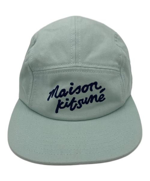 maison kitsune（メゾンキツネ）MAISON KITSUNE (メゾンキツネ) キャップ ミントグリーンの古着・服飾アイテム