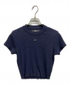 KITHキス）の古着「KITH キス クロップドTシャツ」｜ネイビー