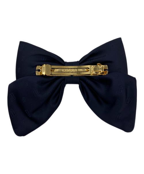 ALEXANDRE de Paris（アレクサンドルドゥパリ）ALEXANDRE DE PARIS (アレクサンドルドゥパリ) リボンバレッタ ネイビーの古着・服飾アイテム