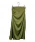 theory（セオリー）の古着「Crushed Satin R Side Ruched Skirt」｜オリーブ