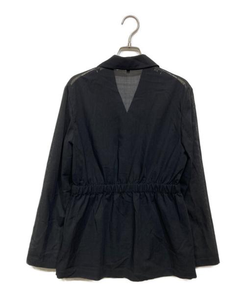 theory（セオリー）theory (セオリー) ウール混オープンカラージャケット ブラックの古着・服飾アイテム