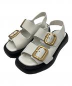 TOD'Sトッズ）の古着「サンダル」｜ホワイト×ブラック