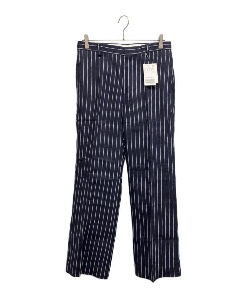 SCENTOF（セントオブ）SCENTOF (セントオブ) リネンストライプパンツ ネイビー サイズ:38 未使用品の古着・服飾アイテム