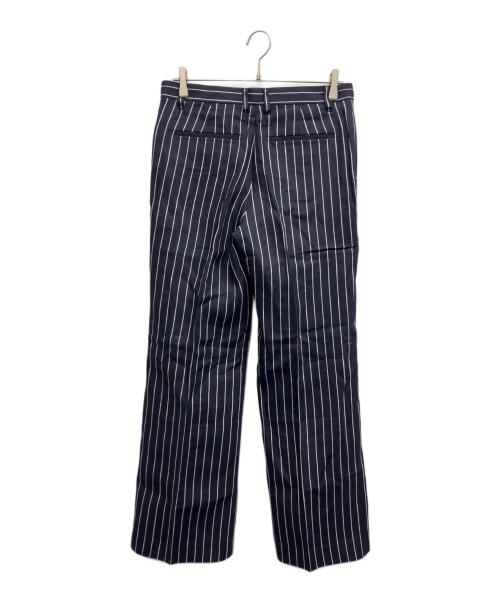 SCENTOF（セントオブ）SCENTOF (セントオブ) リネンストライプパンツ ネイビー サイズ:38 未使用品の古着・服飾アイテム