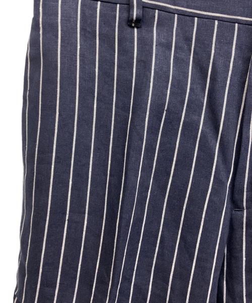 SCENTOF（セントオブ）SCENTOF (セントオブ) リネンストライプパンツ ネイビー サイズ:38 未使用品の古着・服飾アイテム