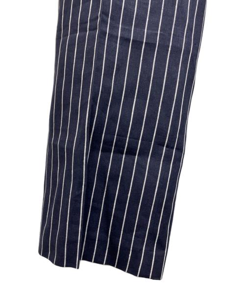 SCENTOF（セントオブ）SCENTOF (セントオブ) リネンストライプパンツ ネイビー サイズ:38 未使用品の古着・服飾アイテム