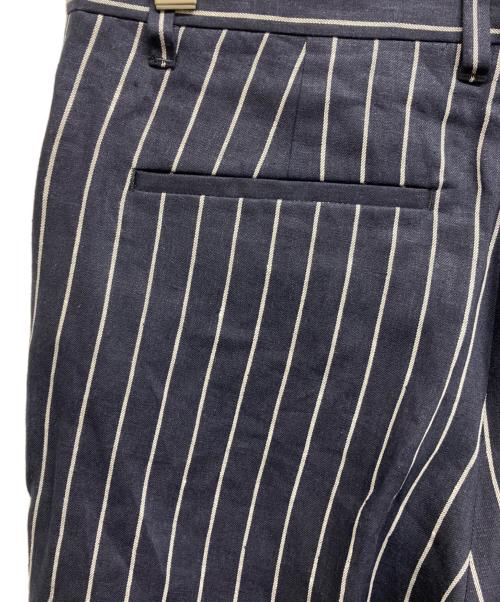 SCENTOF（セントオブ）SCENTOF (セントオブ) リネンストライプパンツ ネイビー サイズ:38 未使用品の古着・服飾アイテム