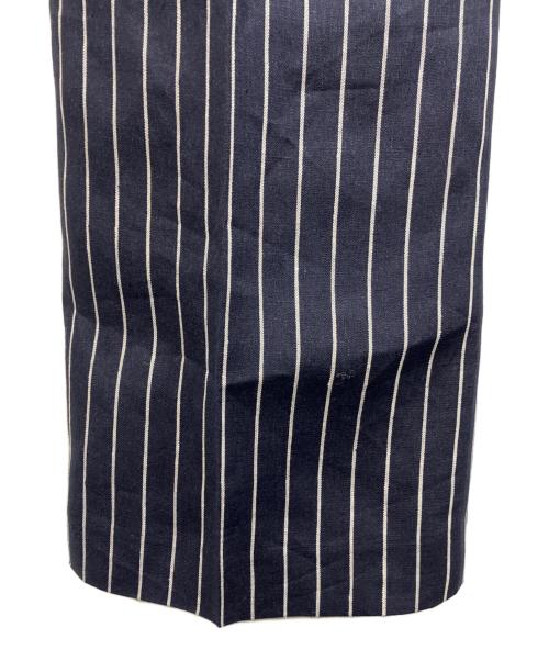 SCENTOF（セントオブ）SCENTOF (セントオブ) リネンストライプパンツ ネイビー サイズ:38 未使用品の古着・服飾アイテム