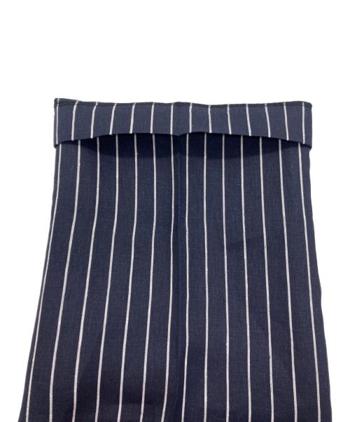 SCENTOF（セントオブ）SCENTOF (セントオブ) リネンストライプパンツ ネイビー サイズ:38 未使用品の古着・服飾アイテム