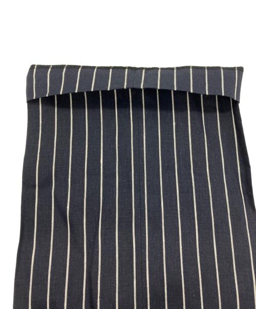 SCENTOF（セントオブ）SCENTOF (セントオブ) リネンストライプパンツ ネイビー サイズ:38 未使用品の古着・服飾アイテム