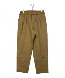 N.HOOLYWOOD×WIND AND SEA（エヌ ハリウッド×ウィンダンシー）の古着「イージートラウザー 2タック」｜ベージュ