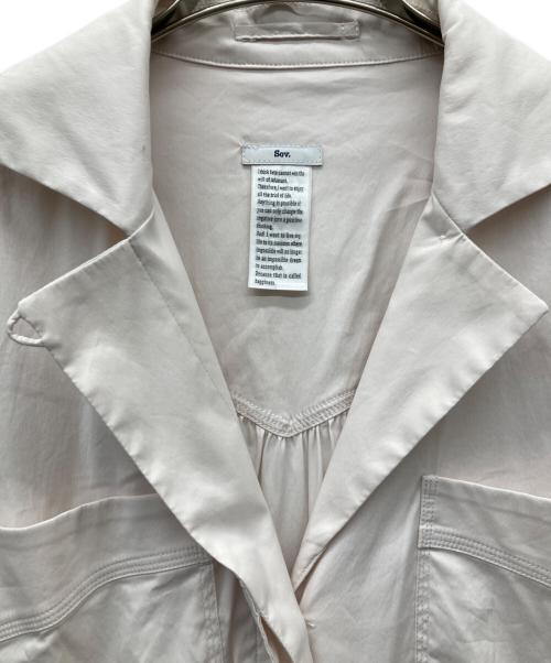 Sov.（ソブ）Sov. (ソブ) シャツワンピース アイボリー サイズ:36の古着・服飾アイテム