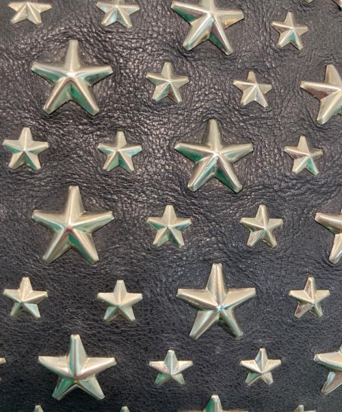 JIMMY CHOO（ジミーチュウ）JIMMY CHOO (ジミーチュウ) ステラ 2WAY スタッズ ショルダーバッグ ブラック×ネイビーの古着・服飾アイテム