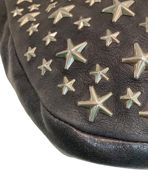 JIMMY CHOO（ジミーチュウ）JIMMY CHOO (ジミーチュウ) ステラ 2WAY スタッズ ショルダーバッグ ブラック×ネイビーの古着・服飾アイテム