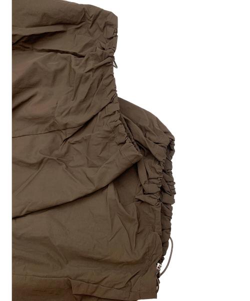 Snidel（スナイデル）Snidel (スナイデル) ワイドデザインパンツ ブラウン サイズ:1の古着・服飾アイテム