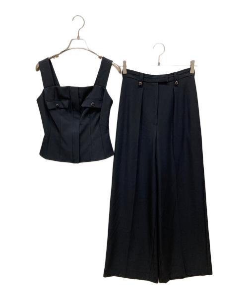 HER LIP TO（ハーリップトゥ）Her lip to (ハーリップトゥ) Lutetia Twill Set-Up ネイビー サイズ:SIZE Mの古着・服飾アイテム