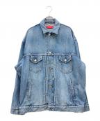 RED CARD×FRAY IDレッドカード×フレイ アイディー）の古着「ルーズデニムジャケット」｜インディゴ