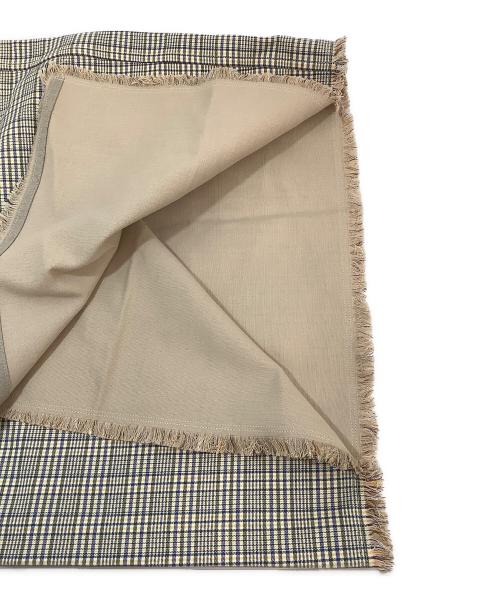 MACPHEE（マカフィー）MACPHEE (マカフィー) コットンリバーチェック ラップスカート ベージュ サイズ:SIZE 36の古着・服飾アイテム